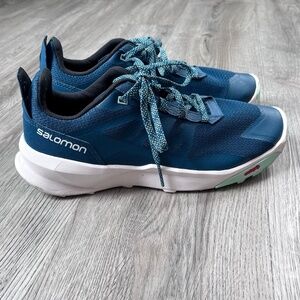 Salomon Womens Patrol Hiking Sneaker Size 9 Blue Outdoor Hike Running Shoe